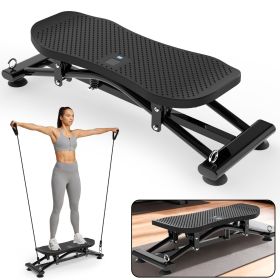 Sliding Ski Simulator with Resistance Bands - Indoor Skiing Fitness Equipment for Home Gym, With Resistance Bands & Non-Slip Base