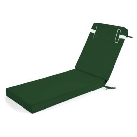 Outdoor Chaise Lounge Cushion, 72 In. X 21 In. X 3 In. Waterproof Fade-Resistant Patio Chair Pad For Pool Beach (Option: Default)