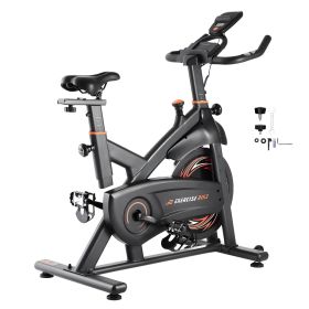 Exercise Bike, Adjustable Magnetic Resistance Stationary Bike, Indoor Cycling Bike for Home Cardio, Workout Bike with Silent Belt Drive (Resistance System: Magnetic Resistance, Flywheel Type: Heavy-Duty Flywheel)