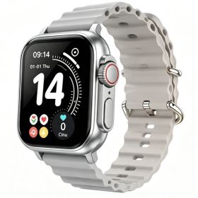 Ten-in-One Smart Watch Set With Wireless Earbuds, Multiple Watch Bands, Magnetic Charger & Protective Case, All-in-One Fitness Smartwatch Gift Bo (Option: Sliver)